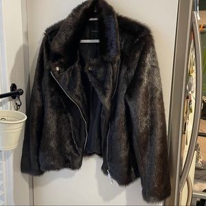 Dynamite mink Moto Coat